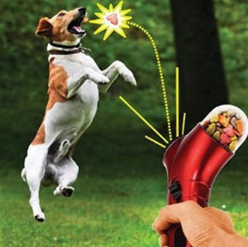 Pet Food Catapult Feeder Funny Toy